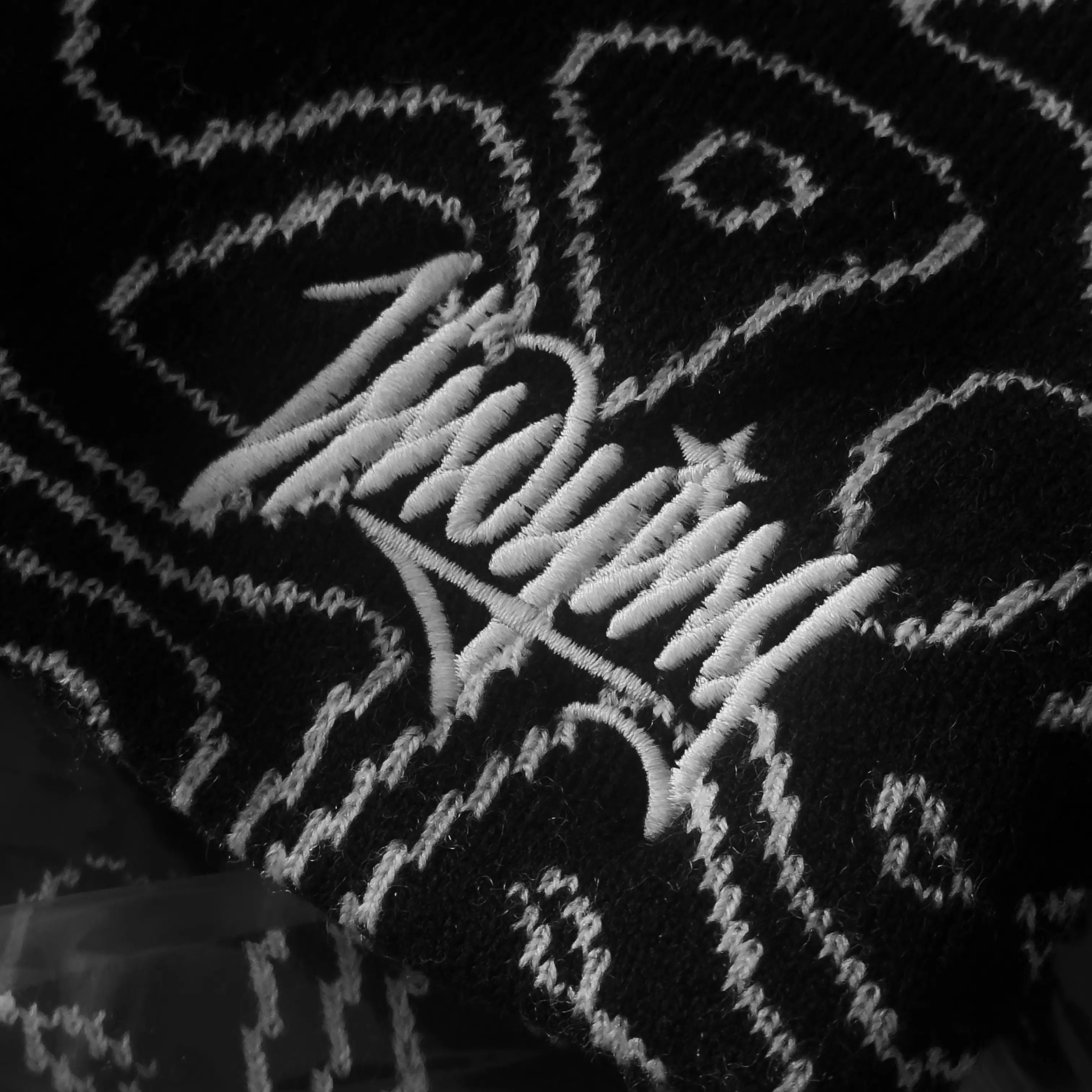 "DIGITAL TOPOGRAPHIC" UNDYING BEANIE BLACK madebyundying
