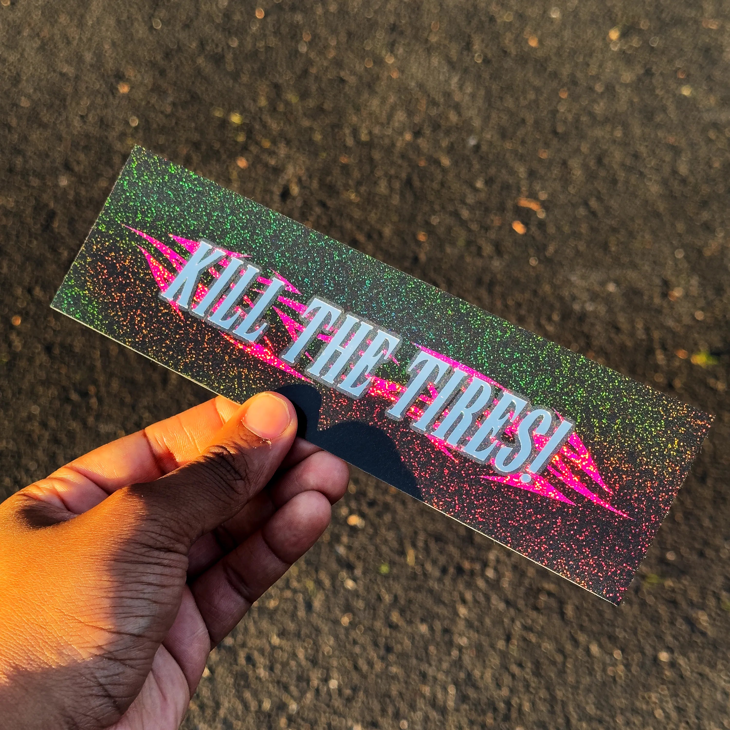 KILL THE TIRES SLAP STICKER madebyundying